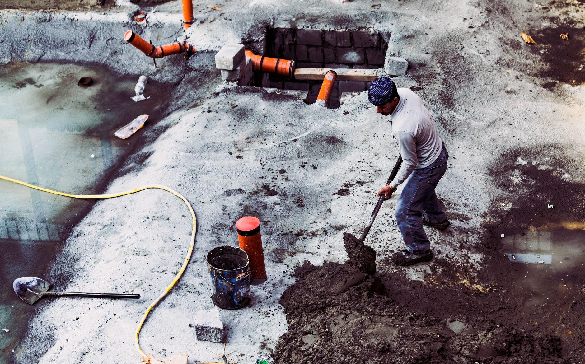 plumber working in Kelowna home